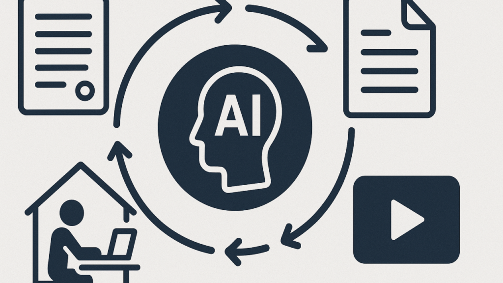 Image showing a vast array of documents being access by an AI agent